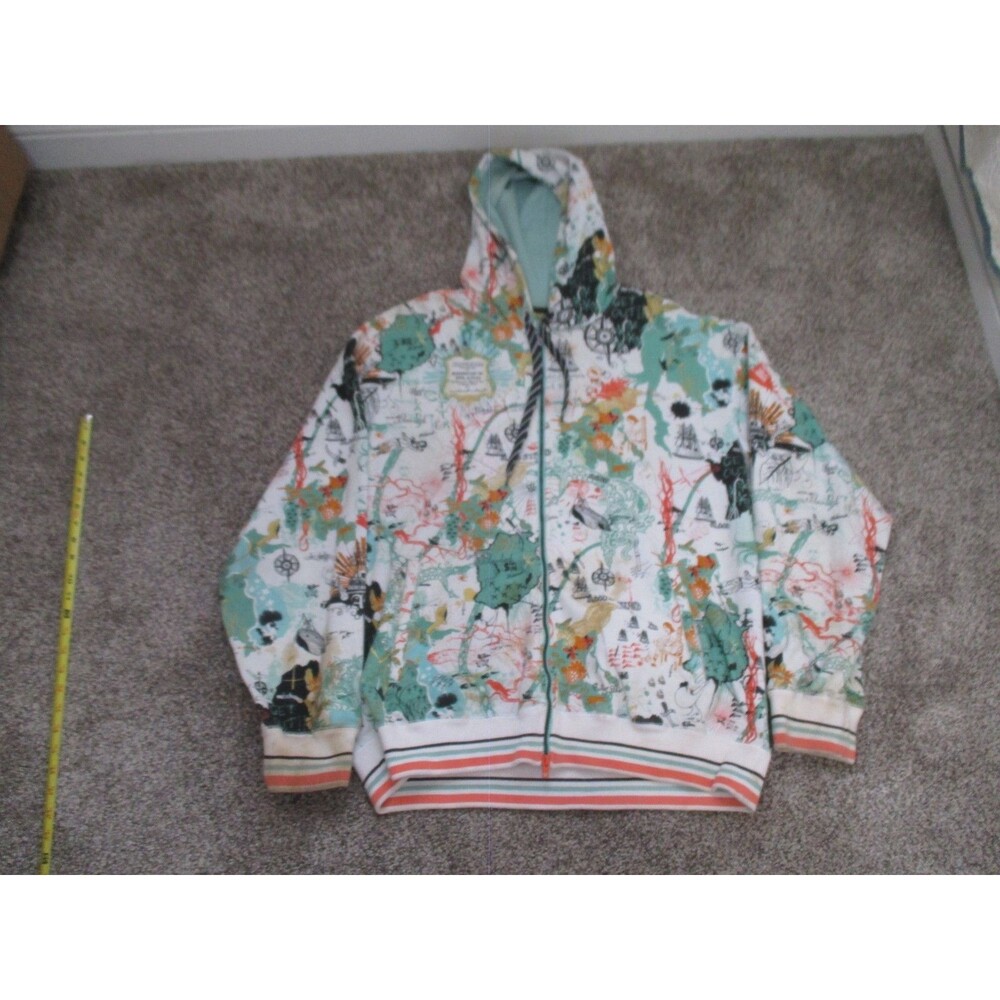 artful dodger mens All Over Print Jacket Hooded mens 2XL *READ*